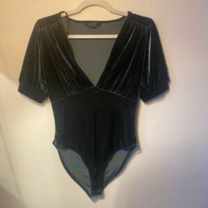 Velvet Green Bodysuit